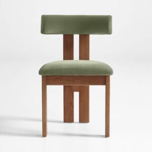 Green Mohair Dining Chair