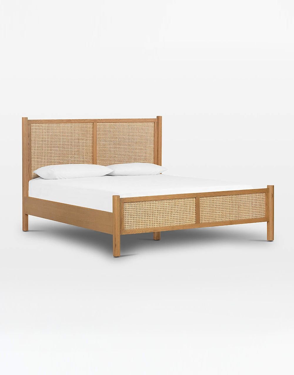 Teak Double Bed With Headboard - Image 2