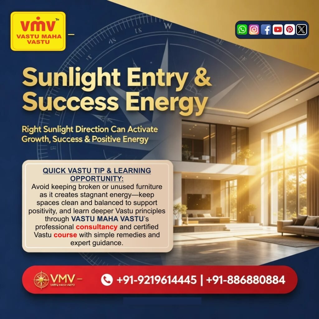 Sunlight Entry & Success Energy: How Light Influences Your Life