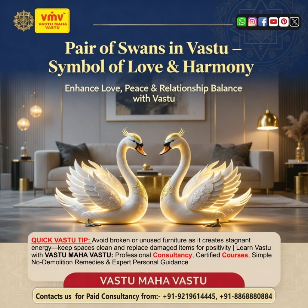 Pair of Swans in Vastu: A Symbol of Love & Harmony