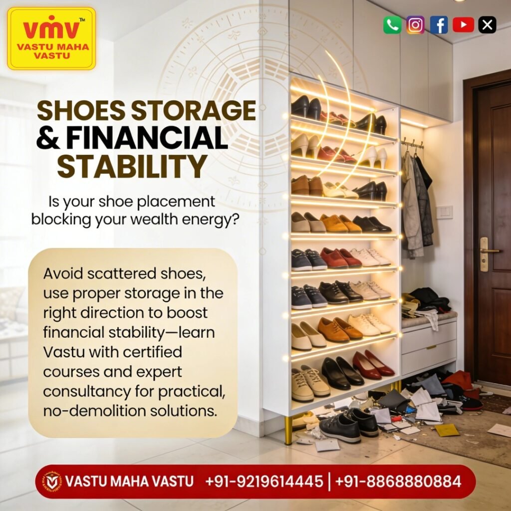 Shoes Storage & Financial Stability: A Vastu Perspective