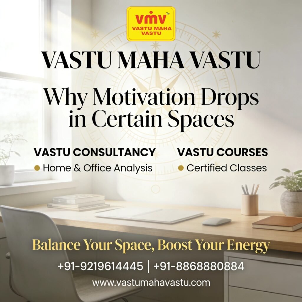 Why Motivation Drops in Certain Spaces: A Vastu Perspective