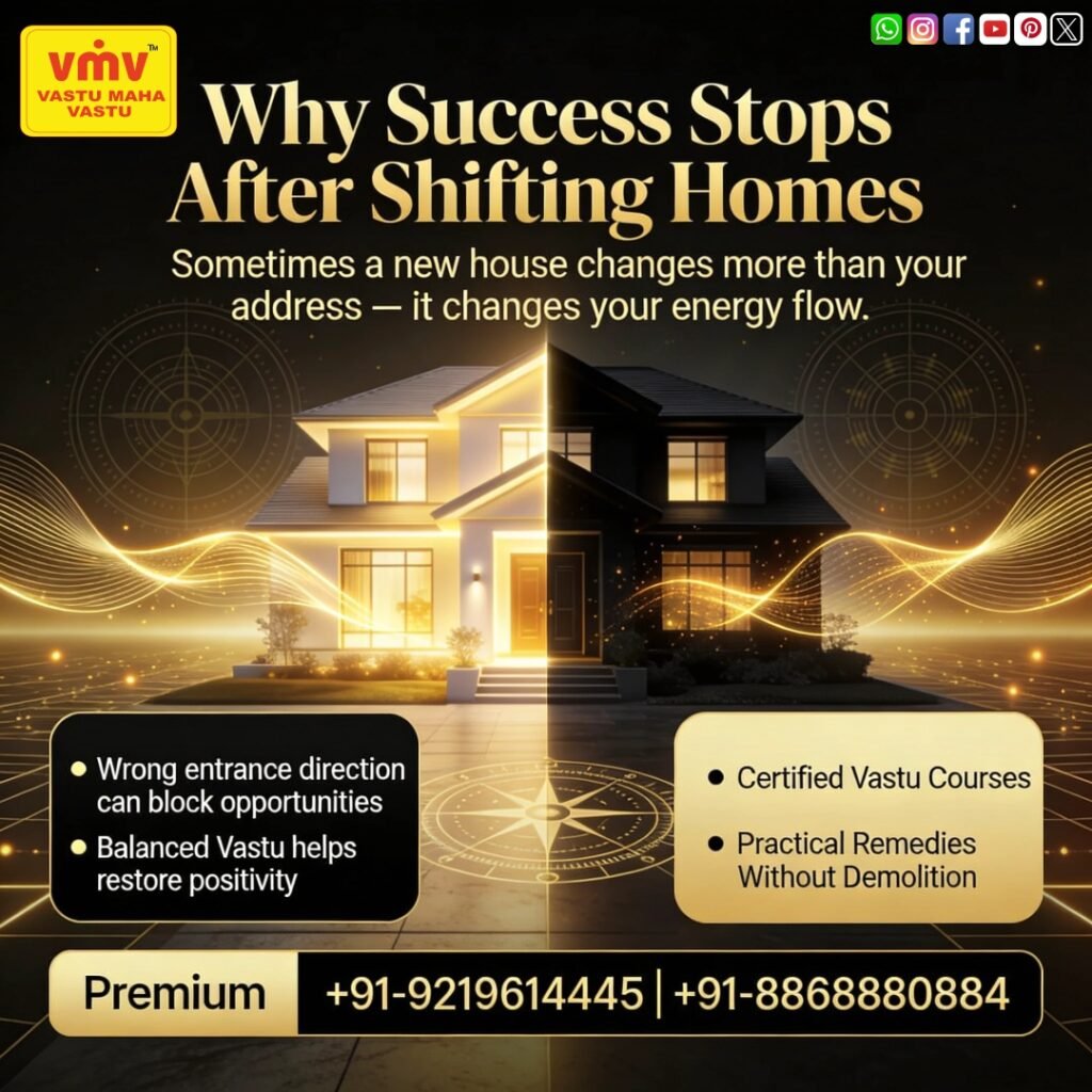 Why Success Stops After Shifting Homes: The Hidden Vastu Connection