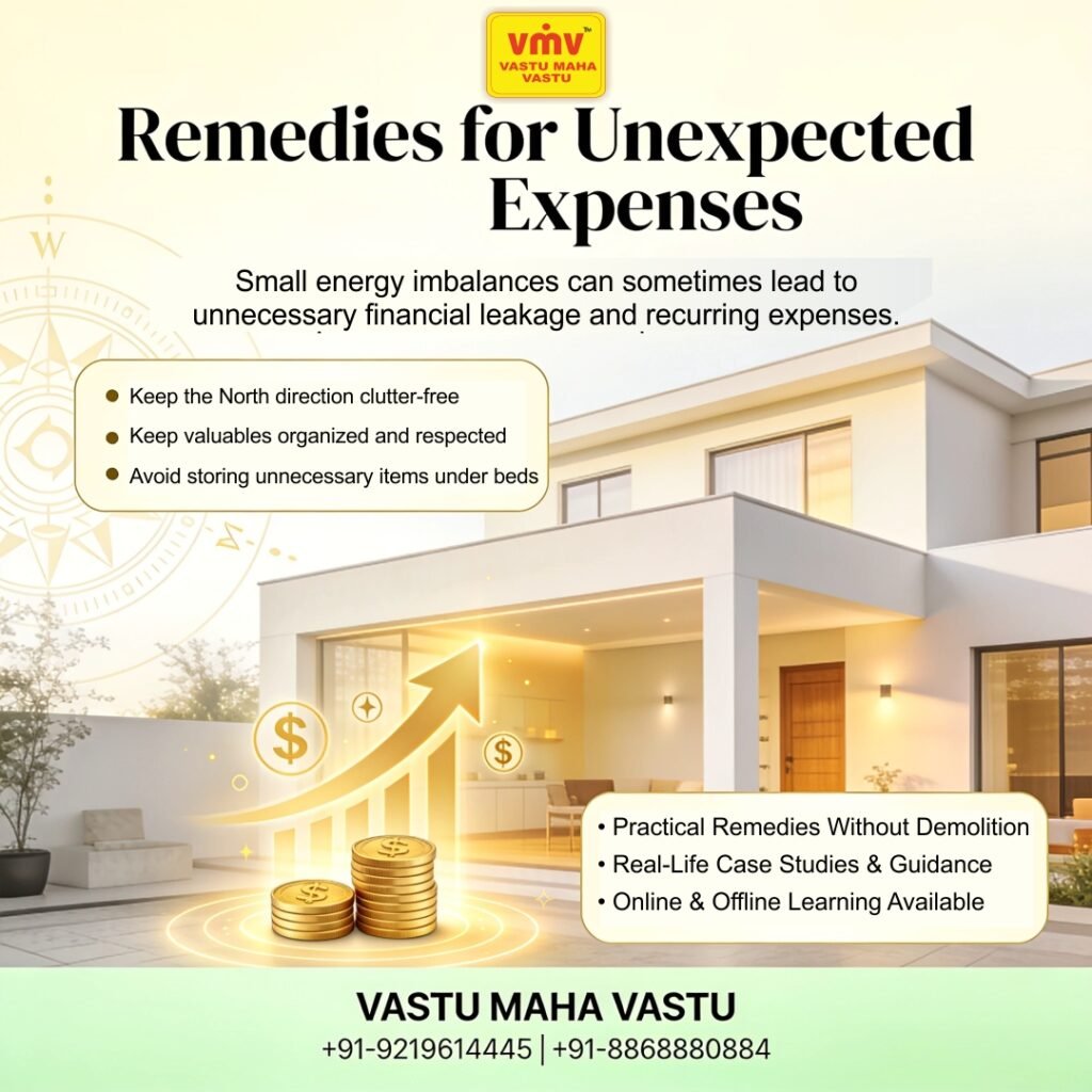 Remedies for Unexpected Expenses: Creating Financial Stability Through Vastu