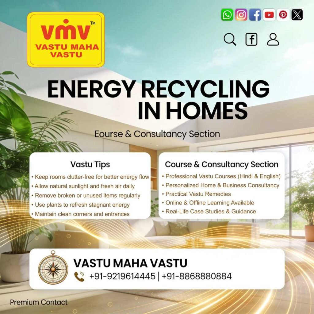 Energy Recycling in Homes: Refresh Your Space, Refresh Your Life