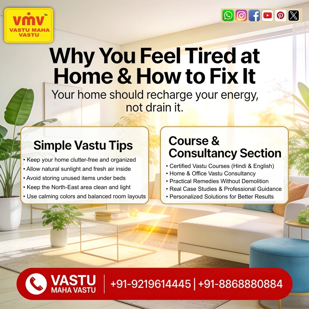 Why You Feel Tired at Home & How to Fix It