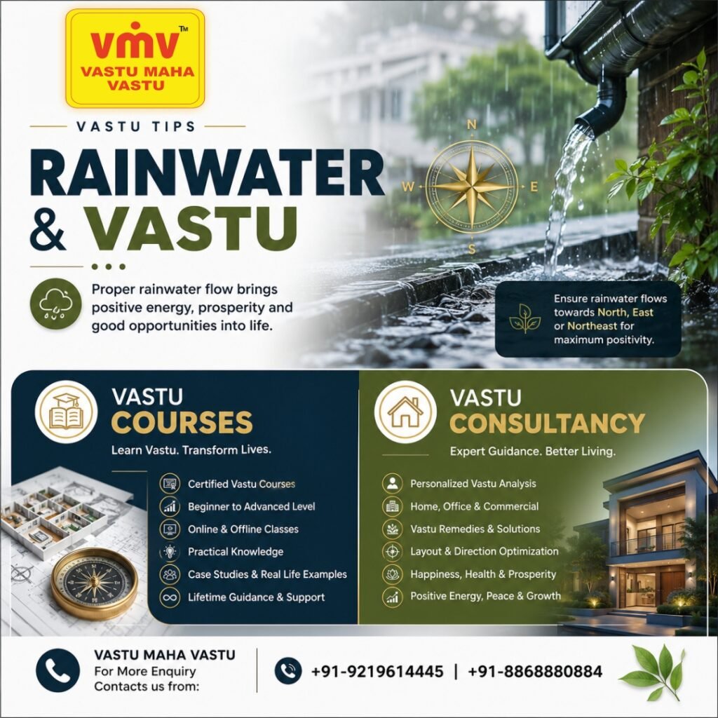 Rainwater & Vastu: How Proper Water Flow Can Attract Positivity and Prosperity